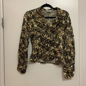 Floral button up blouse
